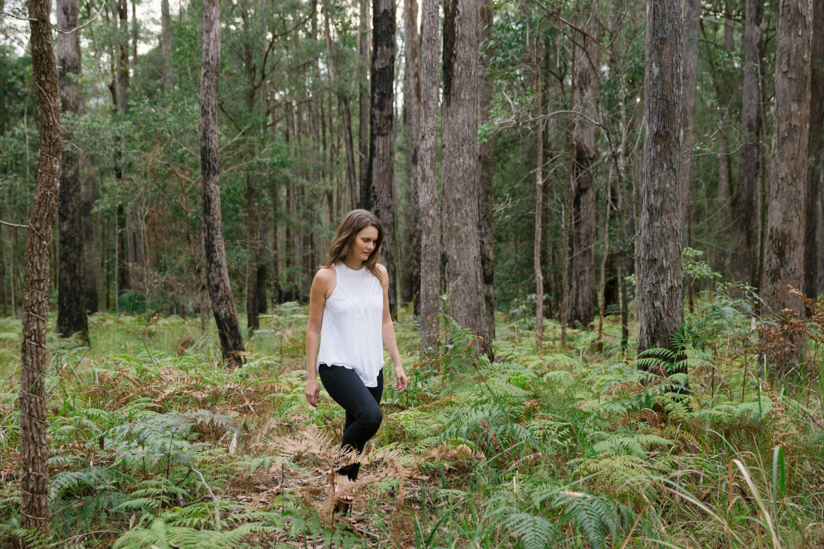 Cindy spends time in nature - beach landscape